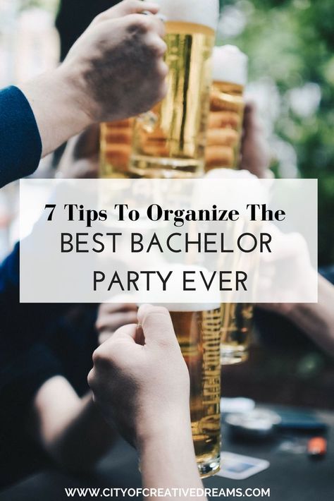 7 Tips To Organize The Best Bachelor Party Ever || wedding | bachelor party | groomsmen  || #wedding #bachelorparty #groomsmen || Bucks Night Ideas Guys, Las Vegas, Bachelor Party Ideas For Guys Games, Bachelor Party Cookies, Bucks Party Ideas, Bachelor Party Activities, Bachelor Party Food, Ideas For Bachelor Party, Bachelor Party Checklist