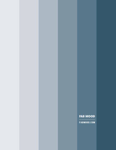 Dusty Blue Pallet Colour Palettes, Dusty Blue Pallet, Room Color Ideas Blue, Blue And Grey Colour Palette, Grey Blue Palette, Dusty Blue Bedroom Walls, Dusty Blue Accent Wall, Light Blue Pallete, Dusty Blue Bedroom Ideas