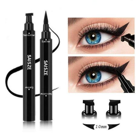 2 in 1 Eyeliner Stamp Waterproof Makeup Eye Liner Pencil Black Liquid Specifications: Size: 15g Color: Black Characteristic : Long Lasting, Waterproof, Easy To Wear Description: 100% Brand New & High quality Give you a Natural foundation application every single time It is made for every woman and her dynamic modern life, Long lasting and waterproof, Natural looking Help you draw perfect eyeliner in a minute, save your time. It is easy to wear,and has long lasting natuaral effect. Pigment Waterp Cat Eye Eyeliner, Eyeliner Stamp, Winged Eyeliner Stamp, Winged Eyeliner Tutorial, Winged Eye, Liquid Eyeliner Pen, Simple Eyeliner, Natural Foundation, Perfect Eyeliner