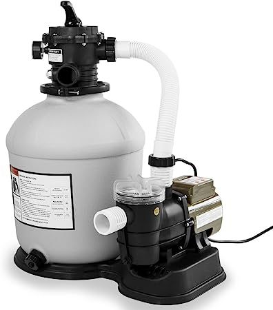 XtremepowerUS 3,100GPH Swimming Pool 16" Sand Filter 3/4 HP Pool Pump w/ Timer 15,000GAL Above Ground Pool Set Temporary Pool, Pool Sand, Sand Filter, Above Ground Pools, How To Clean Crystals, Pump House, Pool Heater, Ground Pools, Above Ground Swimming Pools