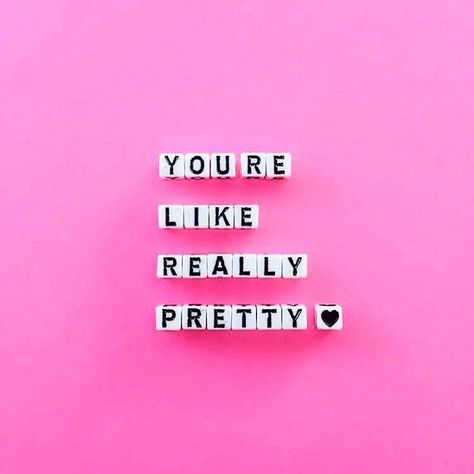 So you agree... you think you're really pretty? #HeyMonday #meangirls #yourelikereallypretty #sugarluxeshop sugar luxe shop You're Like Really Pretty, Selfie Wall, Youre Like Really Pretty, Pink Quotes, Apple Watch Wallpaper, Sweet Quotes, Everything Pink, Beauty Quotes, Pink Walls