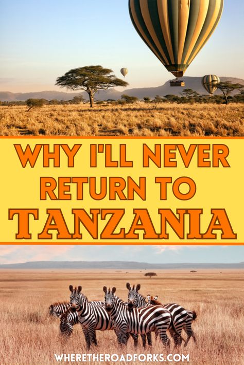 In this guide, I explain why Tanzania is my least favorite country I have traveled to and why I'll likely never return. I absolutely love traveling in Africa. It is, by far, my favorite of the 6 continents that I have visited. Ever since my first trip, I was hooked. Unfortunaltey, Africa is also home to my least favorite country, Tanzania. In this article, I explain why I’ll never return to Tanzania. I'll also outline some things I liked about Tanzania and why you should go. There are lots of great things to do in Tanzania, including going on a safari in Serengeti National Park, hiking Mount Kilimanjaro, and relaxing on the beach on Zanzibar island. Tanzania travel | east africa | africa travel | africa destinations | tanzania safari | dar es salaam tanzania city | dar es salaam city Tanzania City, Dar Es Salaam City, Zanzibar Island, Dar Es Salaam Tanzania, Africa Itinerary, Africa Travel Guide, Tanzania Travel, Travel Africa, Tanzania Safari