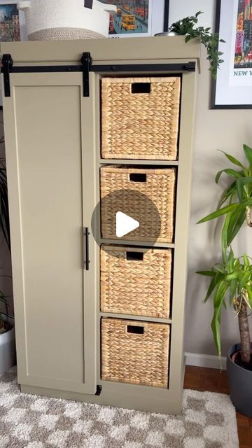 Ikea Kallax Hack Wardrobe, Ikea Kallax Transformation, Ikea Fjallbo Hack, Kallax Media Unit, Diy Organization Ideas For The Home, Ikea Room Hacks, Bedroom Kallax Ideas, Ikea Kallax Laundry Room, Upcycle Kallax Unit