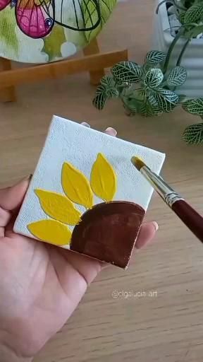Seni Pastel, Painting Flowers Tutorial, Sunflower Crafts, Acrylic Painting Inspiration, Canvas For Beginners, Easy Canvas, Canvas Painting Ideas, Simple Canvas Paintings, Seni Cat Air