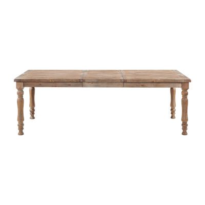 Buy Tyler Dining Collection Rectangular Wood-Top Dining Table at JCPenney.com today and Get Your Penney's Worth. Free shipping available Dining Table 8 Seater Wood, Shabby Chic Dining Room Table, Shabby Chic Dining Table, Turned Table Legs, Dining Table Brown, Shabby Chic Dining Room, Shabby Chic Dining, Farmhouse Aesthetic, Farmhouse Kitchen Tables