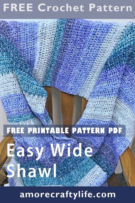 Ponchos, Rectangle Shawls Crochet Patterns, Crocheted Rectangular Shawls, Sideways Shawl Crochet Pattern Free, Easy Crochet Rectangle Shawl, Wide Scarf Crochet Pattern, Crochet Rectangular Shawl Pattern Free, Rectangle Wrap Crochet Pattern, Free Crochet Rectangle Shawl Patterns