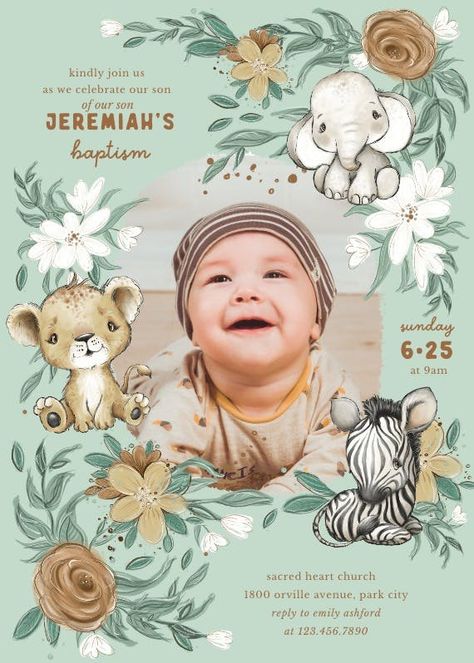 1st Bday Invitation Cards, Christening Themes Boy, Christening And Birthday Invitation, Baptismal Invitation Layout, Baptismal Invitation Template Blank, Baby Birthday Party Invitations, Bday Invitation Card, Baptismal Invitation, Christening Invitation Template