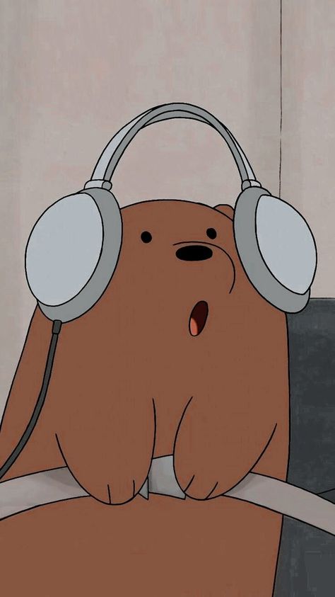 We Bear Bares Pfp, Grizzly Bear Wallpaper Iphone, We Bare Bears Pfp Grizzly, We Bear Bares Aesthetic, Grizzly Bear We Bare Bears, Funny Looking Cats, Bear Bears, Cute Blue Wallpaper, We Bare Bears Wallpapers