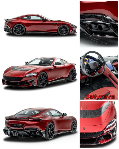 2022 Mansory Ferrari Roma - Stunning HD Photos, Videos, Specs, Features & Price - DailyRevs Ferrari Roma Mansory, Ferrari Mansory, Roma Ferrari, Mansory Ferrari, Armor Car, Ferrari Roma, Ferrari Collection, Car Interior Design Sketch, Maserati Granturismo