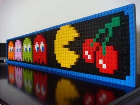 Gamer Rum, Lego Pacman, Deco Lego, Lego Mosaic, Lego Board, Lego Wall, Lego Videos, Lego Diy, Lego Activities