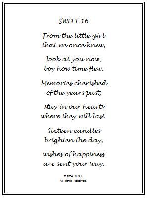 happy sweet sixteen birthday poem | 16th Birthday Wishes Gift Frame Sweet 16 Scrapbook Ideas, Sweet Sixteen Birthday Wishes, Happy 16th Birthday Girl, Sweet Sixteen Cards, Sweet Sixteen Quotes, Sweet 16 Quote, Birthday Wishes Daughter, Happy Birthday 16, 16th Birthday Quotes