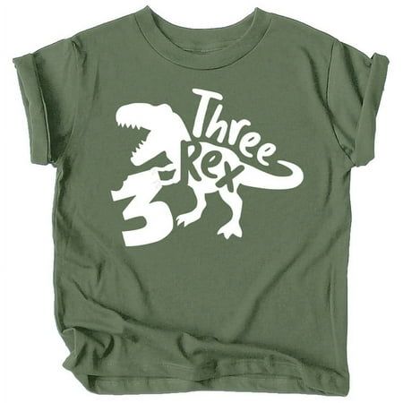 This Three Rex Short Sleeve Crew Neck 3rd Birthday Shirt is perfect for any birthday party theme or dinosaur birthday celebration! Also makes a great gift for any kiddo in your life. This little girl and little boy T-Rex outfit for toddler youth girls and boys is a great start for a special third birthday outfit. We also offer birthday shirts for all ages ranging from ages 1-10, as well as all ages birthday shirts! All Olive Loves Apple designs are high quality and offered in many colors and siz Three Rex Birthday Party Boy Shirt, 3 Themed Birthday Party Boy, Dinosaur Birthday Party 3 Boy, 3 Dinosaur Birthday Party, Three Rex Birthday Party Boy Cake, Three Year Old Boy Birthday Theme, 3rd Birthday Party For Boy Theme Ideas, Dinosaur 3rd Birthday Party Boy, 3rex Birthday Party Boy