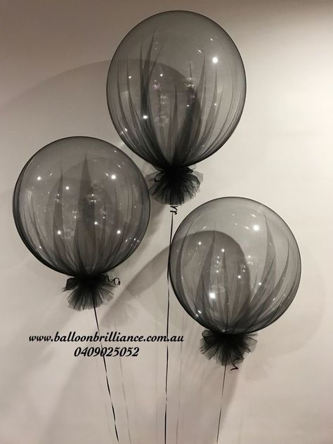 Bach Party Funeral, Black Balloons Ceiling, 30th Birthday Ideas Funeral, Gothic Wedding Shower Ideas, Expensive Party Aesthetic, Black N White Birthday Party Ideas, 21st Birthday Black And White Theme, Black And White 25th Birthday Party, Black Tie Dinner Party Decor