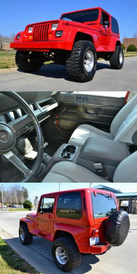 1992 Jeep Wrangler Yj, 1992 Jeep Wrangler, Jeep Wrangler 1995, Jeep Wrangler Renegade, Yj Wrangler, Red Paint Colors, Jeep Wrangler For Sale, Jeep Yj, Jeep Wrangler Yj