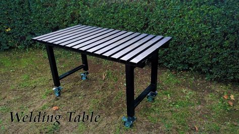 Homemade Welding Table, Welding Bench, Aluminum Welding, Welding Table Diy, Welding Tables, Welding Ideas, Welding Jobs, Welding And Fabrication, Diy Welding