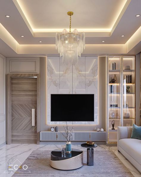 Organize Electronics, Man Home Decor, Luxury Ceiling Design, Media Consoles, New Ceiling Design, تصميم داخلي فاخر, Interior Ceiling Design, Latest Living Room Designs, Celling Design