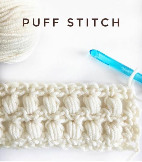 Daisy Farm Crafts, Puff Stitch Crochet, Slip Stitch Crochet, Daisy Farm, Different Crochet Stitches, Crochet Stitches Guide, Crochet Stitches Unique, Crochet Stitches Diagram, Crochet Stitches For Blankets