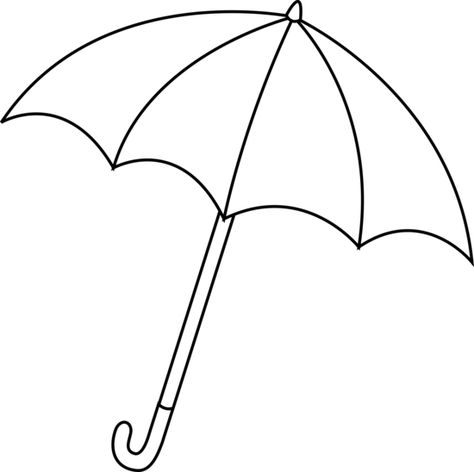 Use the form below to delete this Spring Clip Art Black And White image from our… Molde, Umbrella Outline Drawing, Umbrella Outline, Black And White Umbrella, Umbrella Clipart, Umbrella Drawing, Outline Pictures, Elephant Clip Art, Boy Overalls
