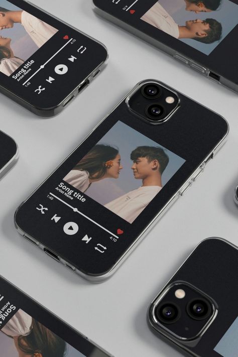 customise your very own phone case with your favourite Spotify soundtrack. Add your favourite song of all time, a song you played at your wedding or one that reminds you of a memorable or special day. We will add the artwork to your chosen Artist/Song or you can choose your very own image of you, your friends or family. #spotify #soundtrack #custom #song #artist #album #music Phone Cases Spotify, Spotify Playlist Phone Case, Customise Phone Case, Customised Phone Case Ideas, Custom Phone Case Ideas Aesthetic, Phone Cover Photos, Customized Phone Cover Ideas, Phone Back Cover Ideas, Spotify Phone Case