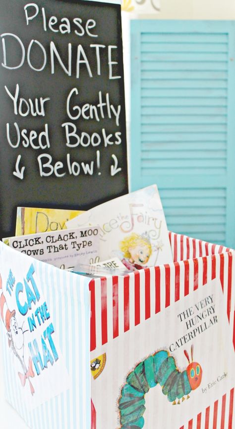 book donation box Nature, School Donations, School Book Fair, Service Learning Projects, Teacher Encouragement, School Supply Drive, Drive Poster, Read A Thon, Scholastic Book Fair