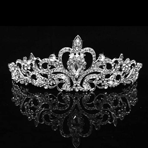 Bride Hair Jewelry, Bride Crown, Wedding Hair Head Piece, Party Hair Accessories, Silver Tiara, Bride Tiara, Bride Headband, Beautiful Tiaras, Princess Tiara