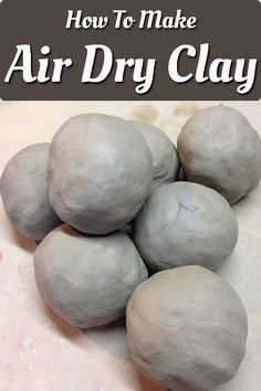 Don't spend your money on store-bought air dry clay when you can make this versatile craft product at home using these air dry clay recipes! Waterproof Air Dry Clay, Air Dry Clay Recipes, Air Dry Clay Coasters, Make Air Dry Clay, Homemade Clay Recipe, Clay Coasters, Flower Folding, Air Dry Modeling Clay, Clay Recipes