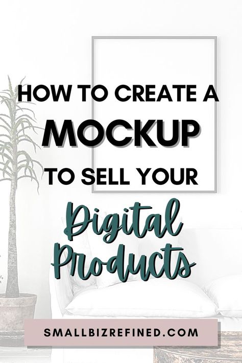 Wondering how to sell more digital products? You need to make a digital mockup, so potential customers can picture using the products themselves! Here's how to create a mockup for printables or digital products - whether you sell digital art prints, ebooks, printable stickers, or any type of digital download. Sell Digital Art, Digital Downloads Printables, Online Course Creation, Small Business Plan, Product Mockup, Digital Marketing Business, Digital Marketing Tools, Money Making Hacks, Create Digital Product