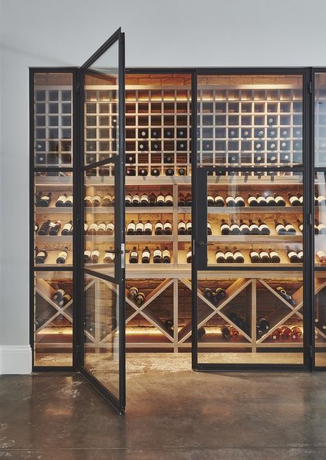 Speakeasy Decor Bar, Wine Cellar Modern, Wine Cellar Inspiration, Wine Storage Wall, Wine Cellar Wall, Wine Room Design, Custom Wine Room, Blakes London, Speakeasy Decor