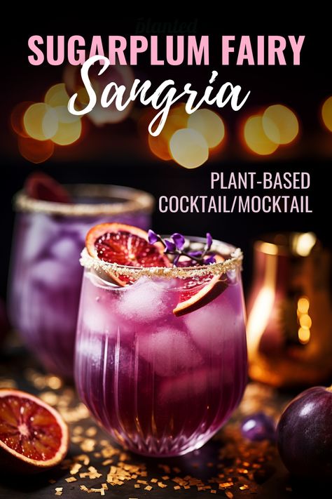 Bathe in a kaleidoscope of colors from a sangria that offers a symphony for the senses, now in both an intoxicating cocktail and a dazzling mocktail version. Whether you're toasting with alcohol or prefer the merry mocktail dance, this Sugarplum Fairy potion will leave you spellbound. Step into a world where each glass is a mosaic of flavor, adorned with golden rims and the promise of holiday enchantment. 🎨🍇 👉 Choose Your Magic – Cocktail or Mocktail Recipe Here! Follow for more Glitter Mocktail Recipe, Enchanted Forest Mocktails, Fairy Alcohol Drinks, Fairy Wine Recipe, Enchanted Forest Drinks, Book Inspired Cocktails, Fantasy Mocktail, Fairy Mocktails, Herbal Mocktail Recipes