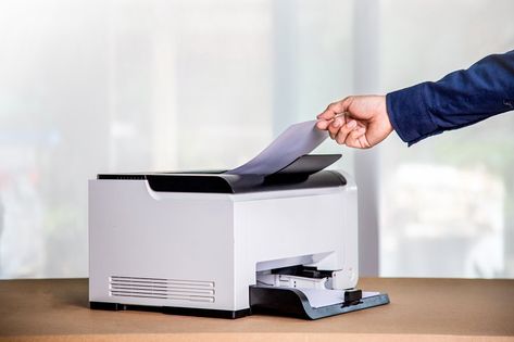Printer, copier, scanner in office. Workplace ,photocopier machine for scanning document printing a sheet paper and xerox photocopy. Office Workplace, Document Printing, Standing Desk, Vacuum Cleaner, Printer, Siding, Home Appliances, Quick Saves