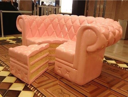 Ugly-Weird-Design Kule Ting, Weird Furniture, Furniture Desk, Pink Couch, Sam & Cat, Desain Furnitur Modern, Cute Furniture, Tanah Liat, Room Deco