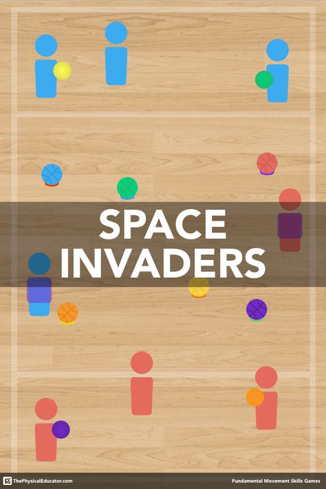 Space Themed Pe Games, Space Pe Games, Underhand Throwing Pe, Underhand Throwing Games, Elementary School Gym Games, Space Games For Kids Activities, Outdoor Pe Games For Elementary, Gym Games For Middle School, Video Game Activities For Kids
