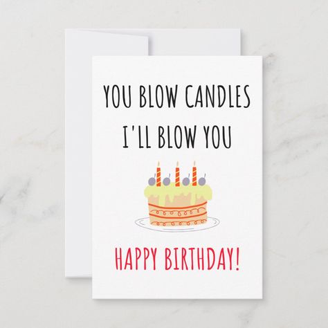 We all have a naughty side isn't it? express your love and feelings for your man with this funny happy birthday card. The funny quote or wishes on makes this card a must have. This card can be a perfect birthday gift idea for him, for men, for husband, for boyfriend, for fiancé, for boys. Fun Birthday Cards For Boyfriend, Birthday Card For Loved One, Small Birthday Ideas For Him, 26th Birthday Ideas For Him Husband, Happy Birthday Card Funny Boyfriend, Happy Birthday Flirty For Him, 31st Birthday Gifts For Him, Diy Gift Ideas For Boyfriend Birthday, Husband Birthday Card Funny