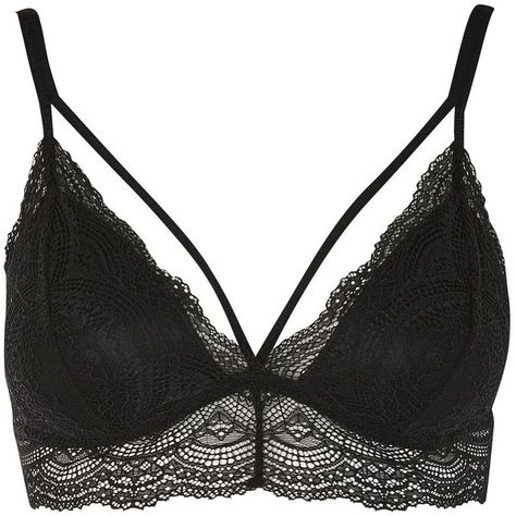 Topshop Padded Lace Bra ($21) ❤ liked on Polyvore featuring intimates, bras, black, padded bra, lace bra, topshop bras, triangle bras and lacy bras Ropa Egirl, Triangle Bras, Chicana Aesthetic, Lacy Bras, Bras Black, Bras Lace, Lacy Bra, Bra Lace, Black Lace Bra