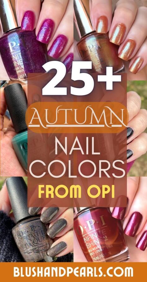 fall nail colors opi. october nails. november nails. autumn nail colors. OPI nail polish. Opi Fall Colors, Fall Nails Opi, Autumn Nail Colors, Mail Polish, Fall Nail Colors Opi, Fall Toe Nails, Nails November, Opi Fall, Opi Nail Polish Colors