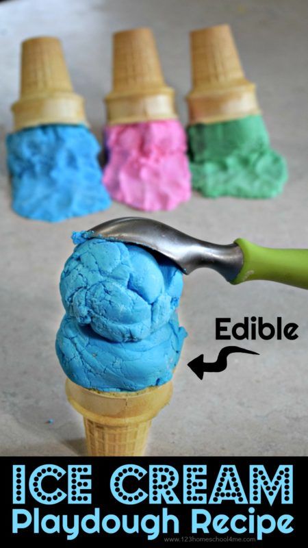 Ice Cream Crafts For Kindergarten, Ice Cream Day Activities For Kids, Ice Cream Crafts Preschool, Ice Cream Art For Toddlers, Ice Cream Art Projects For Kids, Ice Cream Day Activities, 2 Ingredient Playdough, Diy Zipline, Ice Cream Playdough