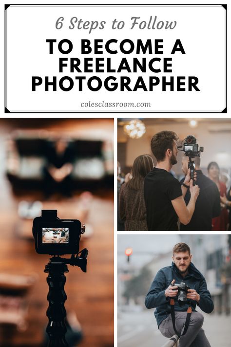 Learn how to be a freelance photographer, along with ideas and tips for how to get started, how to price your jobs, and where to find work and business as a solo professional photographer. #colesclassroom #freelancephotographer #solophotographer Freelance Photography Ideas, How To Be A Photographer, How To Become A Photographer, Photographer Job, How To Start Photography, Photographer Essentials, Start Photography, Photography Job, Photographer Ideas