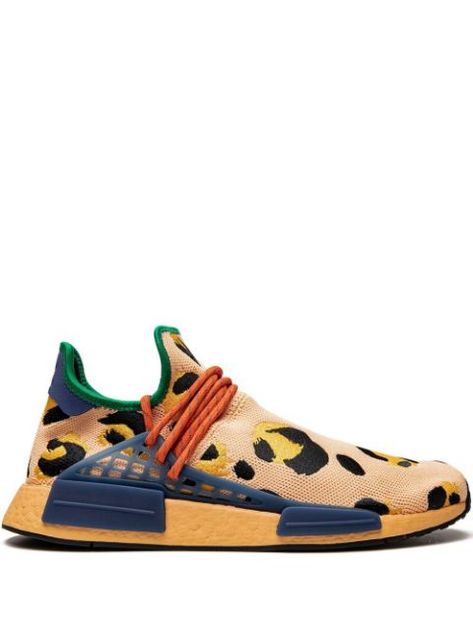 Adidas x Pharrell Williams HU NMD Animal Print Sneakers - Farfetch Animal Print Sneakers, Sneakers Farfetch, Nmd Sneakers, Adidas Pharrell Williams, Versace Outfit, Print Sneakers, Adidas X, Pharrell Williams, Boots And Sneakers