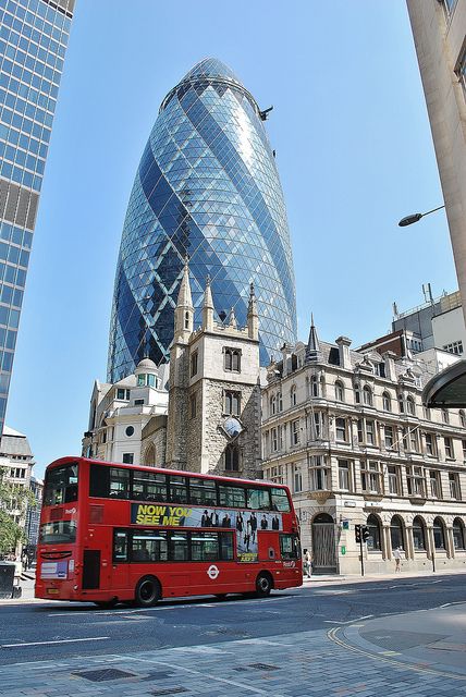 The Gherkin in London | by Camila.rd Gherkin London, The Gherkin, Beautiful London, London Baby, London Places, England And Scotland, London Town, London Photography, Visit London