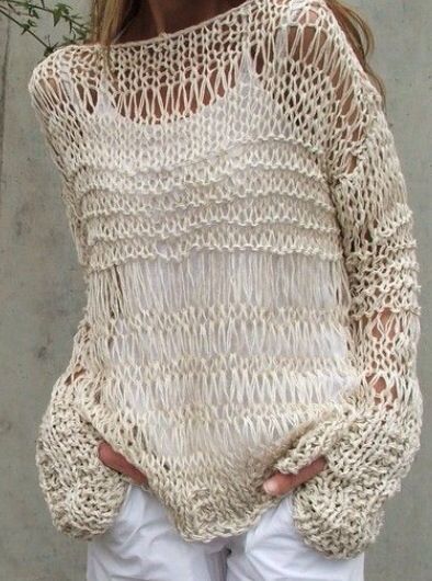 Linnet, Summer Clothes Collection, Summer Grunge, Gilet Crochet, Mode Hippie, Ivory Sweater, Loose Knit Sweaters, Linen Sweater, Summer Sweaters