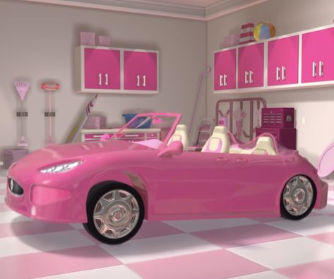 Bloxburg Beach House, Barbie Life In The Dreamhouse, Life In The Dreamhouse, 2000s Pink, Cafe House, Dream House Rooms, Barbie Life, House Inside, Cute House