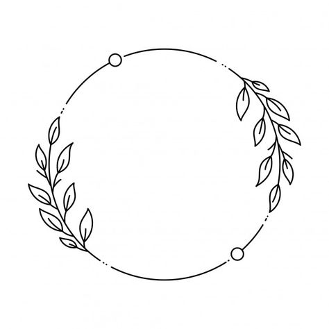 Embroidery, Embroidery Patterns, Floral, Floral Frame, Premium Vector, Frame