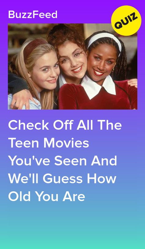 Check Off All The Teen Movies You've Seen And We'll Guess How Old You Are Best Movies For Teens, Only You Movie, She's All That Movie, Soulmates Quiz, Buzzfeed Movies, Film Quiz, Movie Quizzes, Best Teen Movies, Best Buzzfeed Quizzes