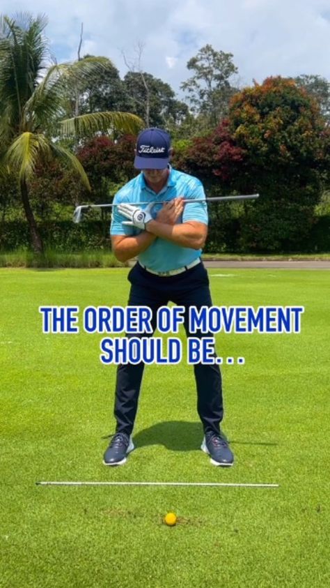 The order of movement is key in reversing the pattern ------------------------------ 🏌️‍♂️ Don't let your golf game become boring. 👇Click B… | Instagram Beginner Golf, Golf Pictures, Golf Techniques, Golf Inspiration, Golf Training Aids, Golf Drills, Golf Rules, Golf Exercises, Golf Instruction