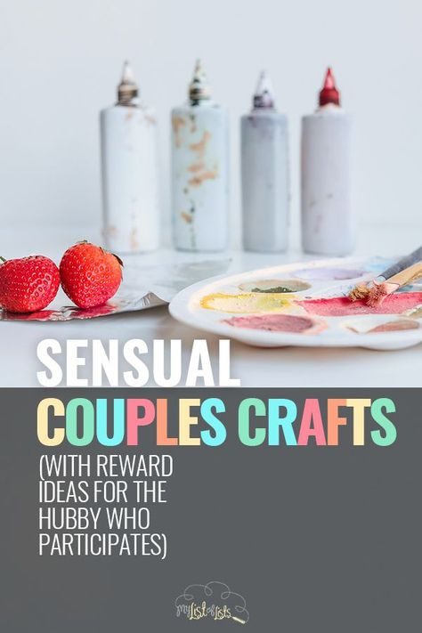 Looking for some craft ideas that involve teh hubby? Well, we have some sensual couples craft ideas that are guaranteed to get the man involved. These DIY projects are great to do together. And, you can reward your husband after. Keep reading to learn more!  #diycrafts#craftsforcouples Craft To Do With Boyfriend, Diy Crafts For Date Night, Cute Couple Crafts Diy, Couples Crafts Together Diy Projects, Couples Craft Ideas, Date Night Crafts, Craft For Couples To Do Together, Diy Couples Crafts, Couples Diy Crafts