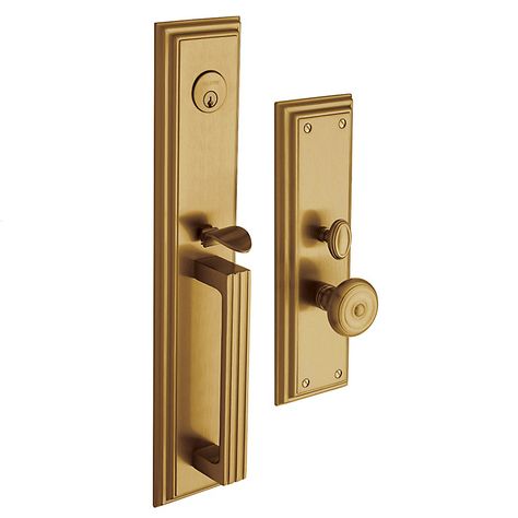 Tremont Entrance Trim (6542.033) Front Door Hardware, Baldwin Door Hardware, Baldwin Hardware, Front Door Handles, Double Front Doors, Double Entry Doors, Mortise Lock, Entry Doors, Set Vintage