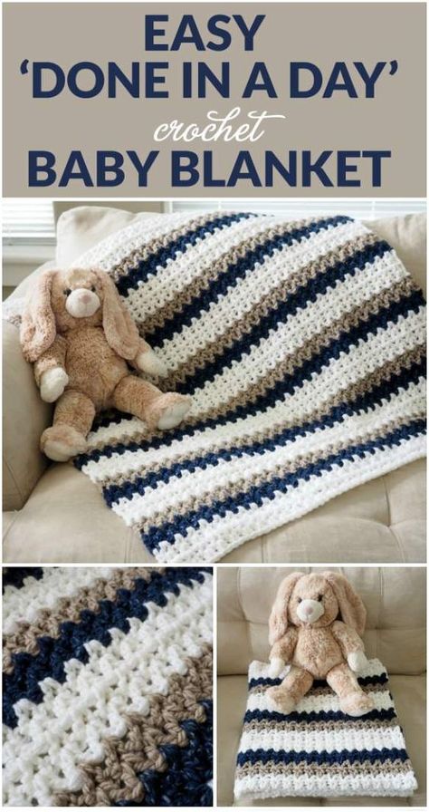 Bulky Yarn Crochet Free Patterns Blanket, Yarn Bee Cozy Occasion Blanket Pattern Free, Easy Beginner Crochet Patterns Free Simple, Bulky Yarn Baby Blanket Crochet, Crochet Useful Items Ideas, Fast Crochet Blanket, Easy Crochet Baby Blanket Free Pattern, Woodland Crochet, Motifs Afghans