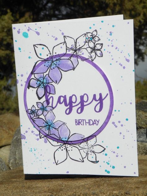 happy birthday card Purple Birthday Card, Purple Happy Birthday, Happy Birthday Drawings, Beautiful Birthday Card, Happy Birthday Cards Handmade, Cute Birthday Ideas, Birthday Card Drawing, Diy Gift Set, Happy Birthday Beautiful