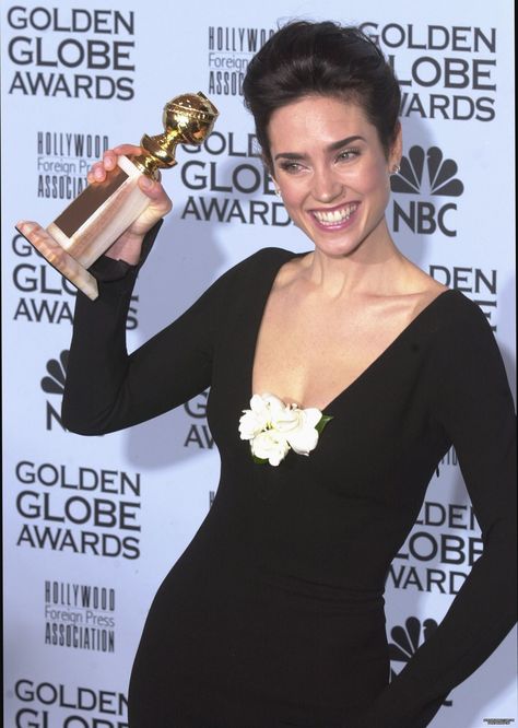 Jennifer Connelly - 59th Annual Golden Globe Awards, January 20, 2002 Jennifer Connelly, Magical Girl Aesthetic, Golden Globe Winners, Most Beautiful Eyes, Golden Globe, January 20, Golden Globe Award, Golden Globes, Award Winner