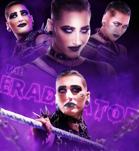 Rhea Ripley Wrestlemania, Wwe Rhea Ripley, Demi Bennett, Batista Wwe, Rhea Ripley, Wwe Wrestling, Wrestling Divas, Professional Wrestler, Neon Art